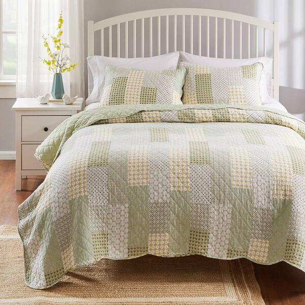 Greenland Home Fashions&#40;tm&#41; Juniper Mid-Century Modern Quilt Set - image 