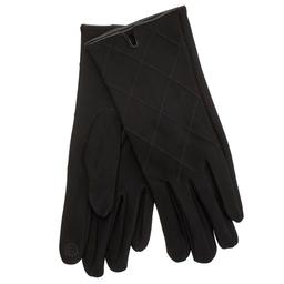 Womens Nanette Lepore Criss Cross Nylon Gloves