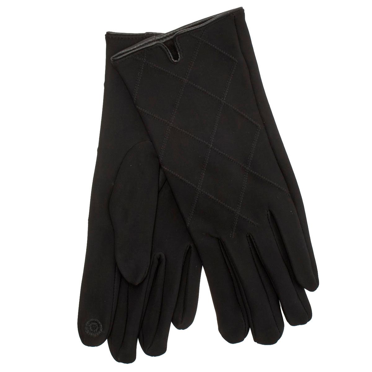Womens Nanette Lepore Criss Cross Nylon Gloves