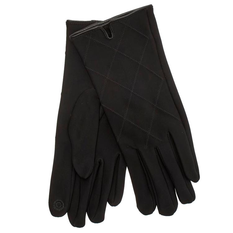 Womens Nanette Lepore Criss Cross Nylon Gloves