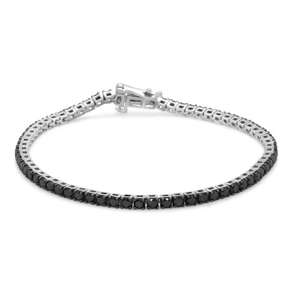 Haus of Brilliance Sterling Silver 4ct. Diamond Tennis Bracelet - image 