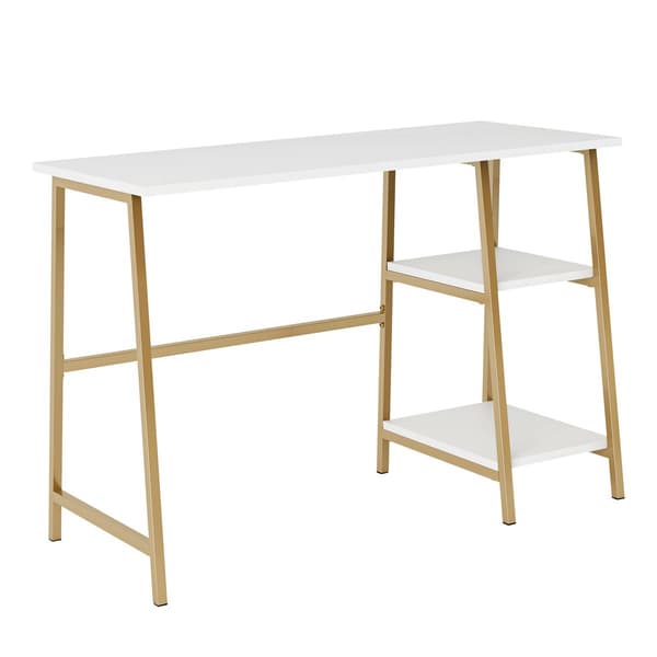 Sauder North Avenue Modern Desk with Open Shelves
