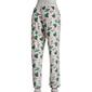 Womens Rene Rofe Pine Cones & Berries Stretch Velour Pajama Pants - image 2