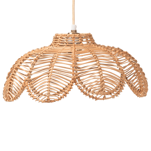 bali & pari Neorah Natural Rattan Pendant Lampshade - image 
