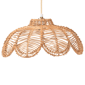 bali & pari Neorah Natural Rattan Pendant Lampshade - image 1