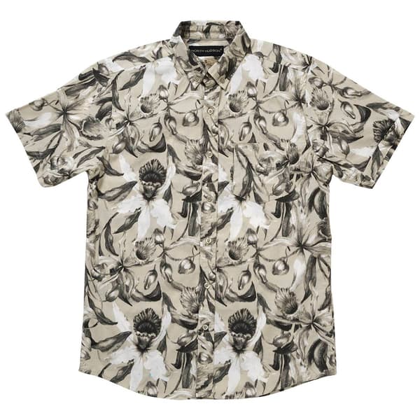 Mens North Hudson Orchid Oasis Tuckless Button Down Shirt - image 