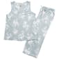 Petite Anne Klein Sleeveless V-Neck Capri Pajama Set - image 1