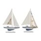 9th & Pike&#174; Wooden Sailboat Sculpture Set Of 2 - image 3