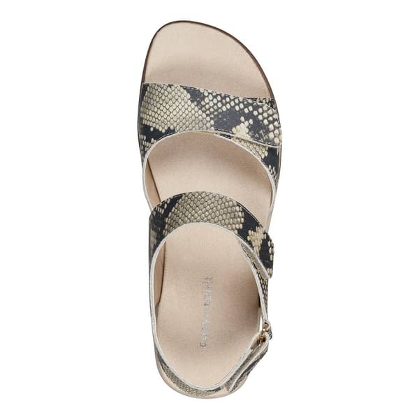 Womens Easy Spirit Hartwell Snakeskin Strappy Sandals