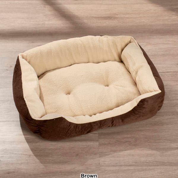 Comfortable Pet Plush Square Cuddler Pet Bed
