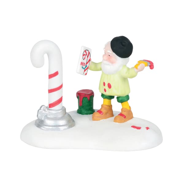 Department 56 North Pole Village Puttin' On The Stripes Figurine - image 