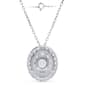 Nova Star® 2ctw. Lab Grown Diamond Oval Double Halo Pendant - image 4