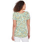 Womens Skye''s The Limit Soft Side Printed Short Sleeve Top - image 2