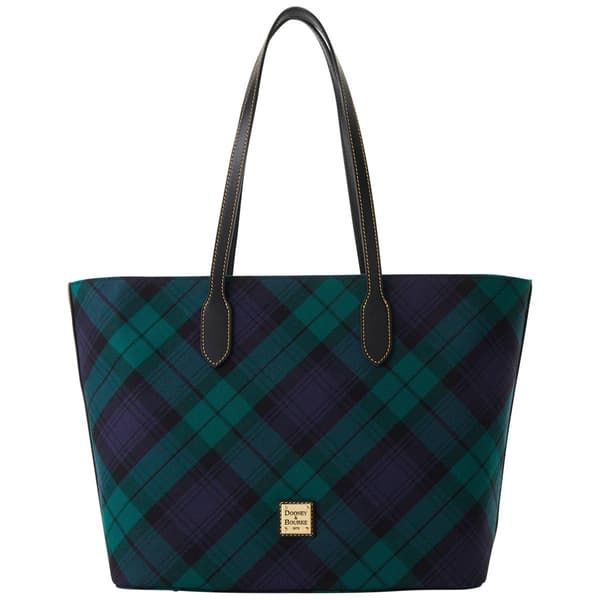 Dooney &amp; Bourke Tartan Tote - Blue