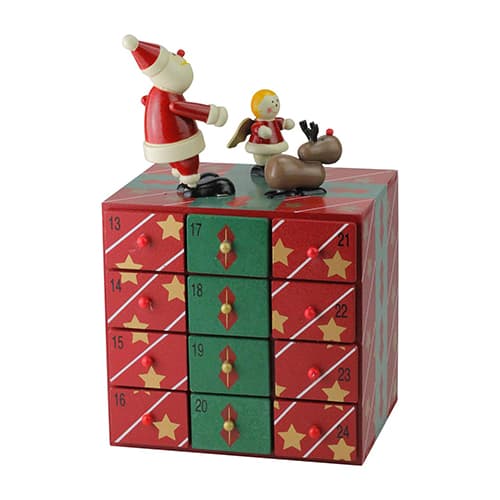 Northlight 10.5in. Elegant Advent Storage Calendar Box