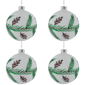 Northlight 4ct. Glittered Glass Ball Christmas Ornaments - image 2