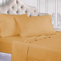 Superior 300TC Egyptian Cotton Striped Deep Pocket Sheet Set