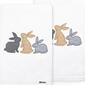 Linum Home Textiles Embroidered Bunny Row Hand Towels - Set Of 2 - image 2