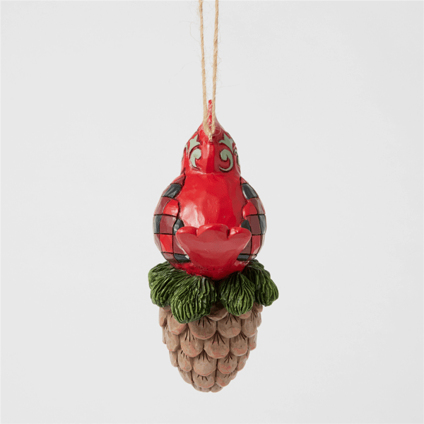Jim Shore Heartwood Creek Highland Cardinal Christmas Ornament