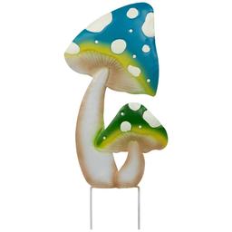 Northlight Seasonal Double Spotted Mushrooms Garden Stake