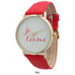 Womens Olivia Pratt Je T&#8217;aime Leather Strap Watch - 13444 - image 4