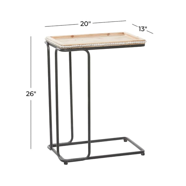 9th & Pike&#174; Ceramic Industrial Accent Table