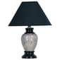 HomeRoots 13in. Black Ceramic Bedside Table Lamp - image 1