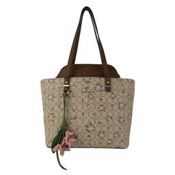 Nanette Lepore Gillian Tote in a Bag with Charm - Floral Logo