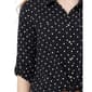 Plus Size NY Collection 3/4 Sleeve Dots Casual Button Down - image 4