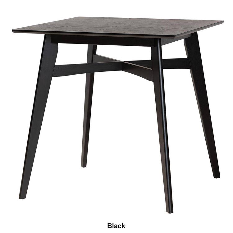 Baxton Studio Leena Mid-Century Modern Wood Pub Table