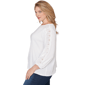 Plus Size Ruby Rd. California Dreaming 3/4 Sleeve Lace Blouse - image 4