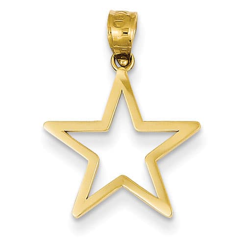 Gold Classics&#40;tm&#41; 14kt. Yellow Gold Star Charm - image 