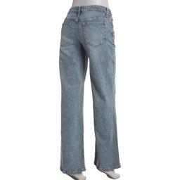 Juniors YMI® Distressed Low Rise Loose Wide Leg Jeans