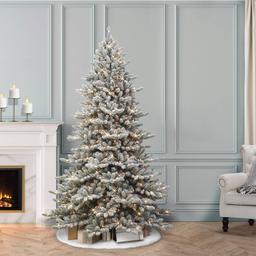 Puleo International 6.5ft. Pre-Lit Royal Majestic Christmas Tree