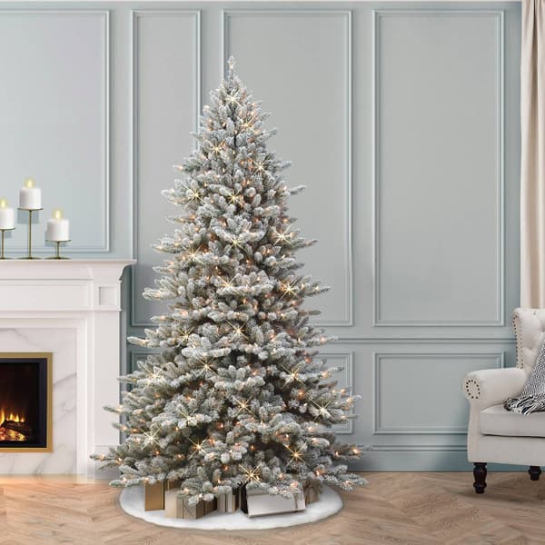 Puleo International 6.5ft. Pre-Lit Royal Majestic Christmas Tree