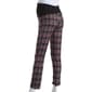 Womens Due Time Over The Belly Plaid Blush Maternity Leggings - image 2