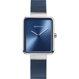 Womens BERING Stainless Steel Square Sapphire Watch - 14528-307