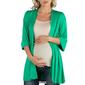 Plus Size 24/7 Comfort Apparel Open Front Maternity Cardigan - image 6