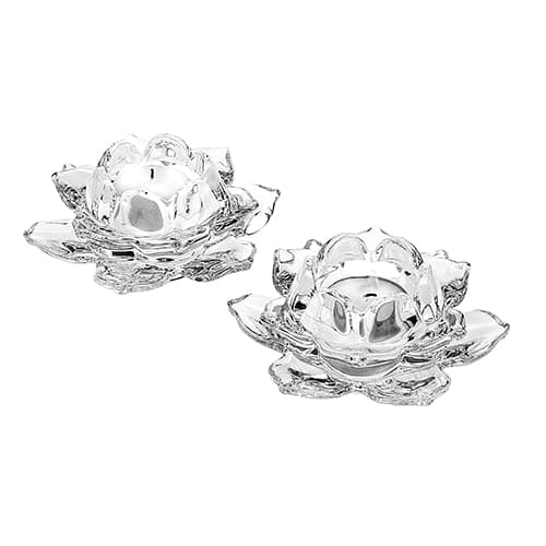 Godinger Set of 2 Lotus Votive Holder - image 