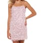 Juniors Jump 3D Floral Sequin Slip Sheath Dress - image 3