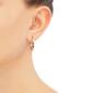 Gold Classics&#8482; Rose Gold Diamond Cut Twist Tube Hoop Earrings - image 2