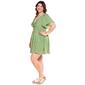 Juniors Plus Angie Print Twist Front Dress - image 4