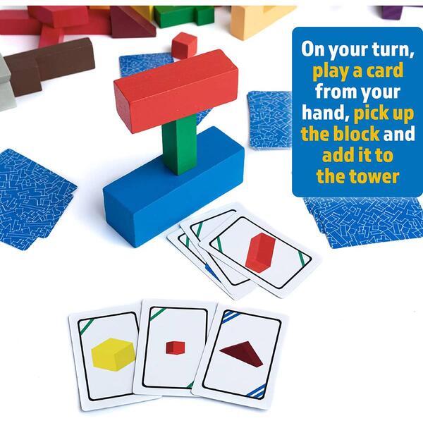 Azure House Games Build Up Block Stacking Game