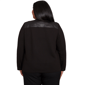Plus Size Alfred Dunner Business As Usual Faux Leather Sweater - image 2