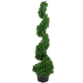 Northlight Seasonal 4ft. Artificial Cedar Spiral Topiary Tree