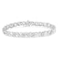 Diamond Classics&#40;tm&#41; Diamond Sterling Silver X-Link Bracelet - image 1