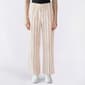 Juniors No Comment Stripe Linen Flyaway Pants With Rope String - image 1