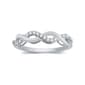 Endless Affection&#40;tm&#41; 1/10ctw. Diamond Sterling Silver Braid Band - image 1