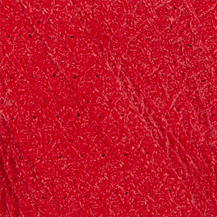 Petite Hearts of Palm Wrapped in Rubies Cable Knit Sweater