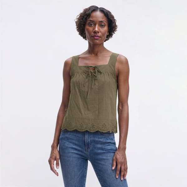 Womens Angels Forever Young Amanda Scallop Hem Tank Top - image 